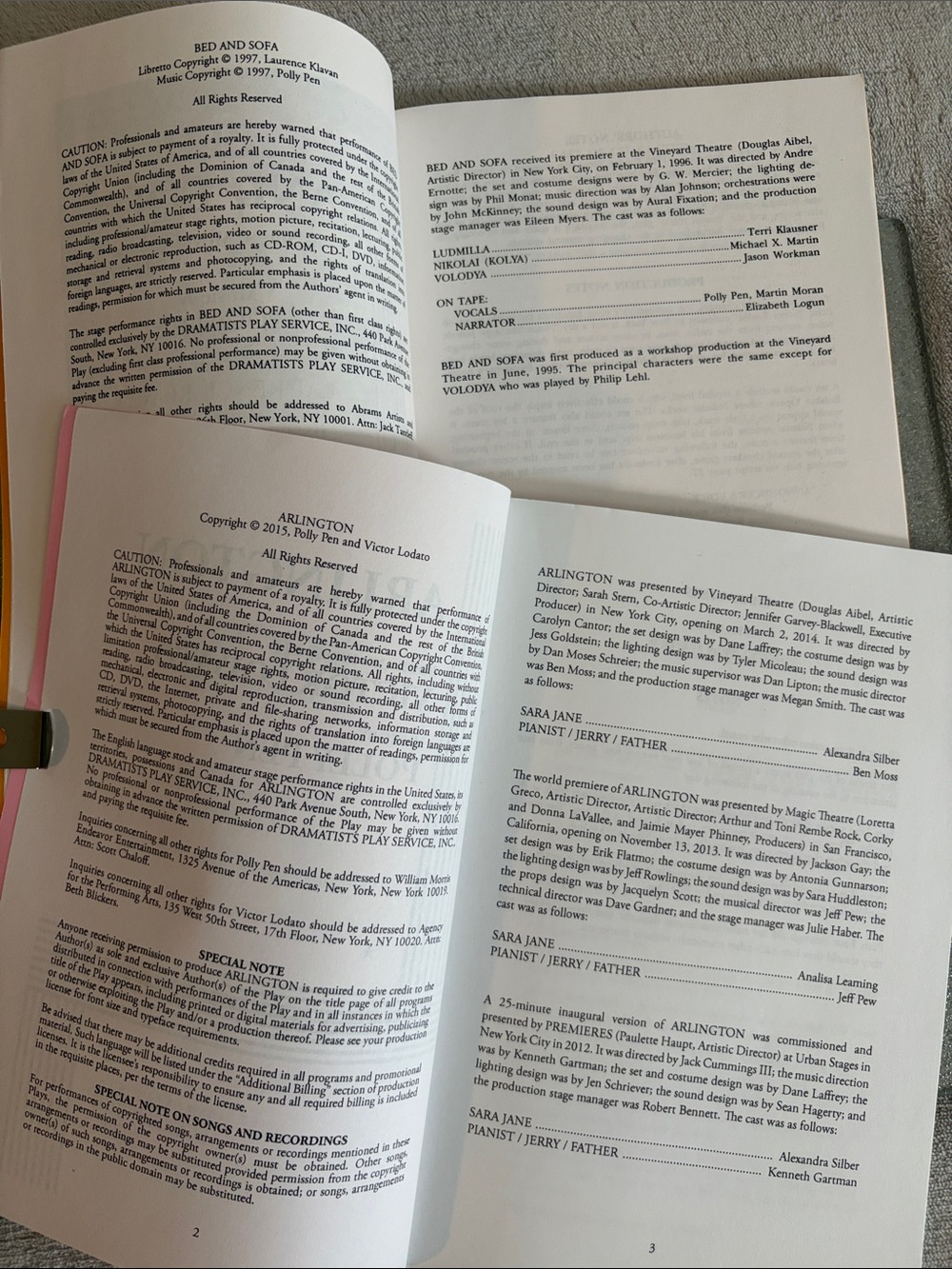 2 DPS Autographed play scripts - Picture 3 of 8